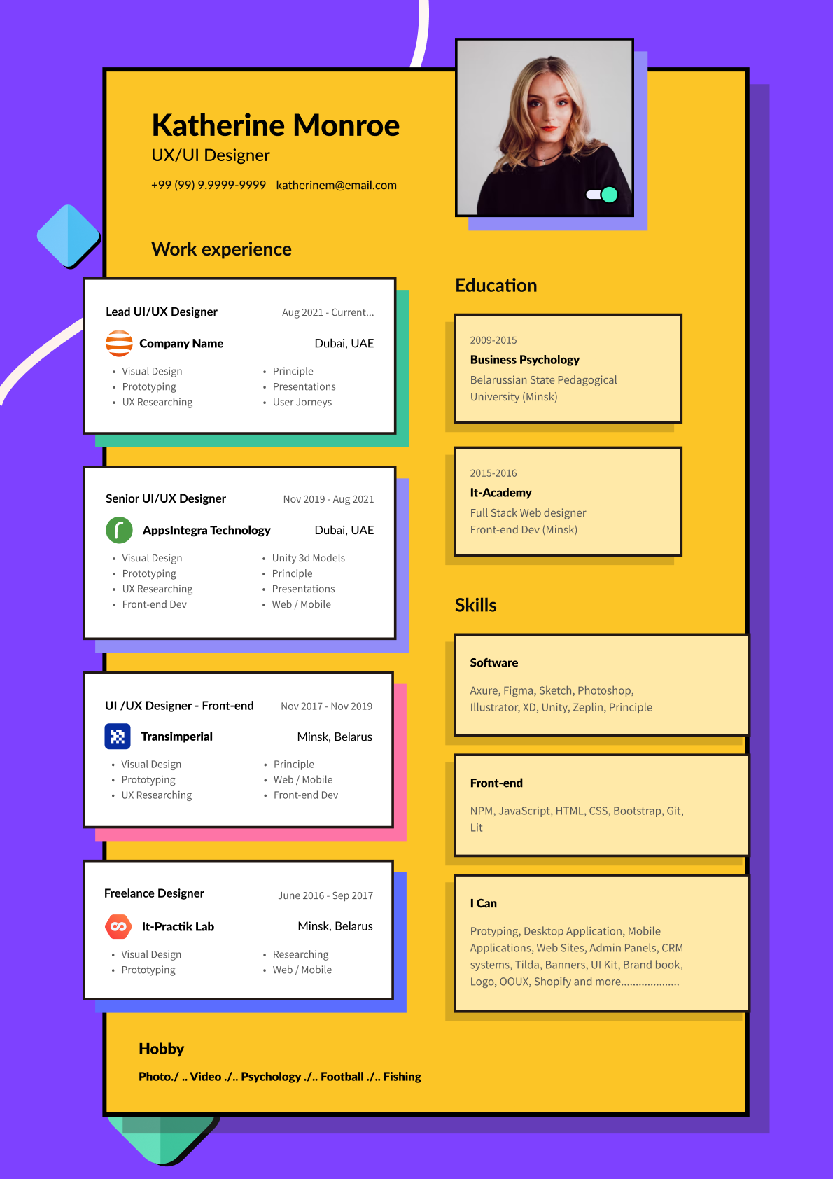 Spark Resume Template Preview
